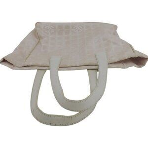 CHANEL Tote Bag Beige Pink White Women A15991 Authentic secondhand